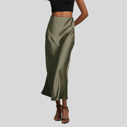 Silky Fishtail Maxi Skirt