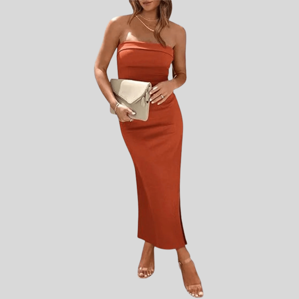 Strapless Slim Bodycon Maxi Dress