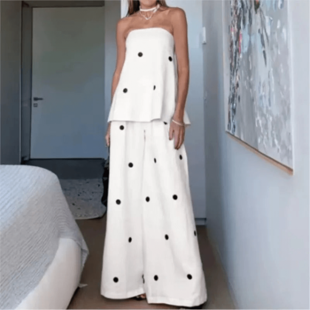 Playful Polka Dot Pants Set