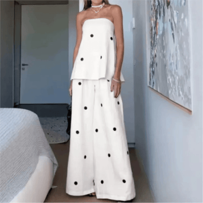 Playful Polka Dot Pants Set