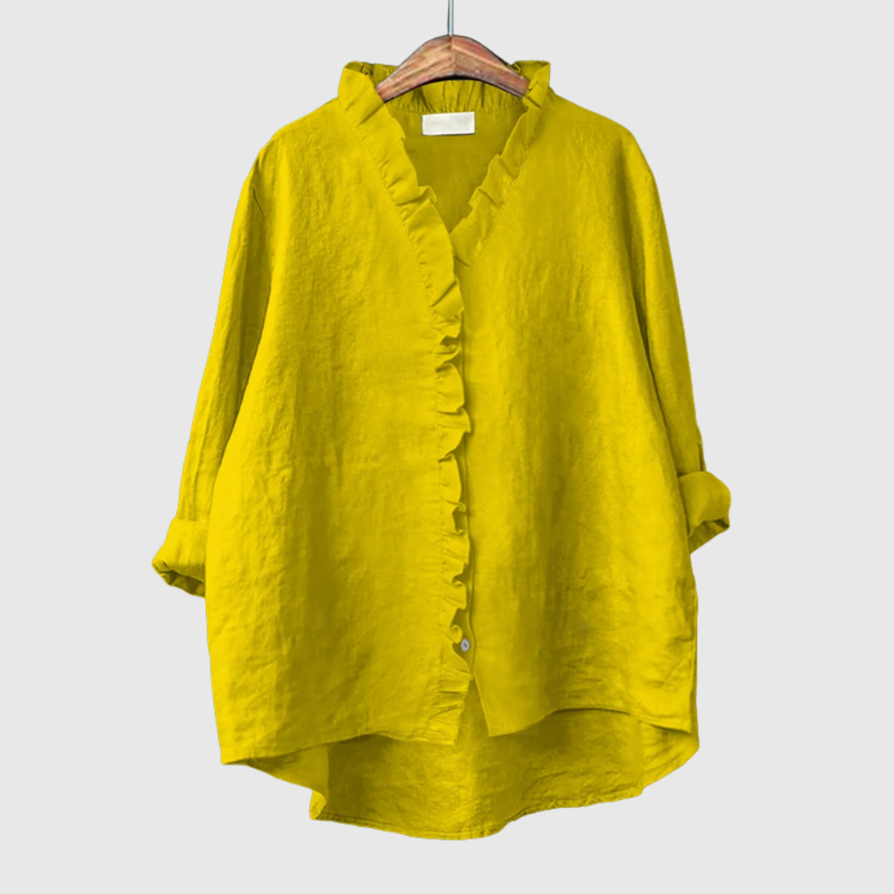 Elegant Ruffled Occasion Style Shirt