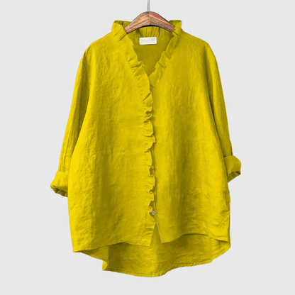 Elegant Ruffled Occasion Style Shirt