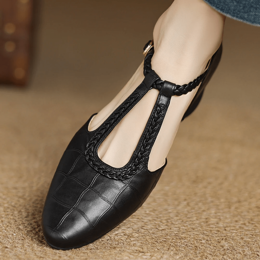Timeless Elegant T Strap Flats