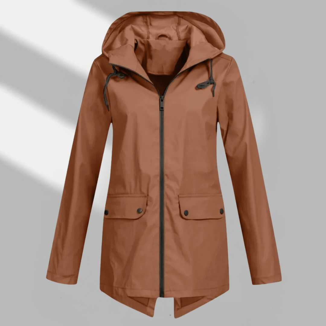 Hooded Longline Zip Utility Coat