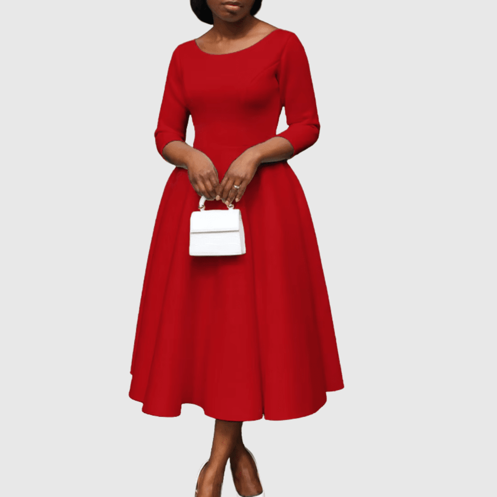 Timeless Midi Dress Open Back