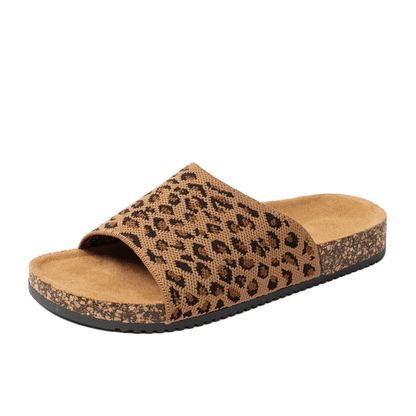 Animal Print Cork Sandals