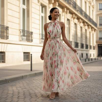 Halter Moment Midi Dress
