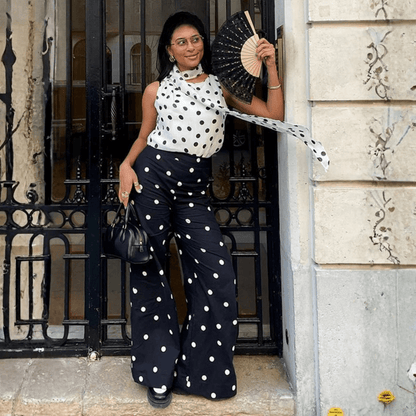 Playful Polka Dot Maxi Dress