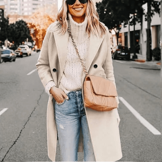 Sleek Wool Longline Coat