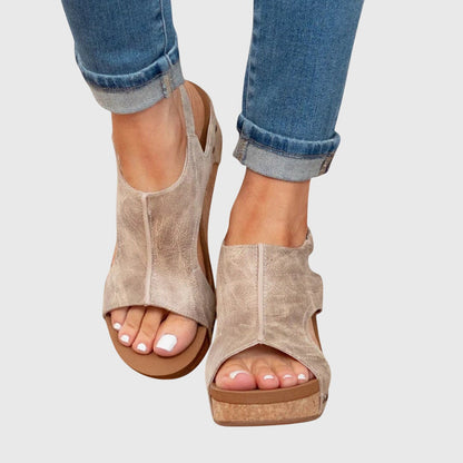 Orthopedic Wedge Buckle Sandals