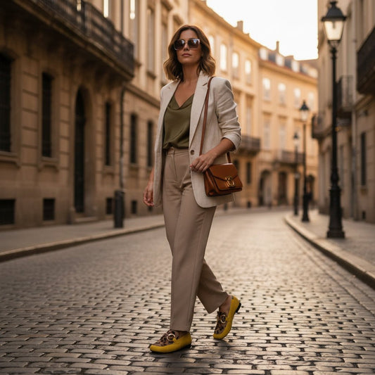 Bold Animal Accent Statement Loafers