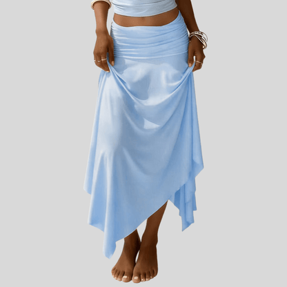 Icy Chiffon Midi Skirt