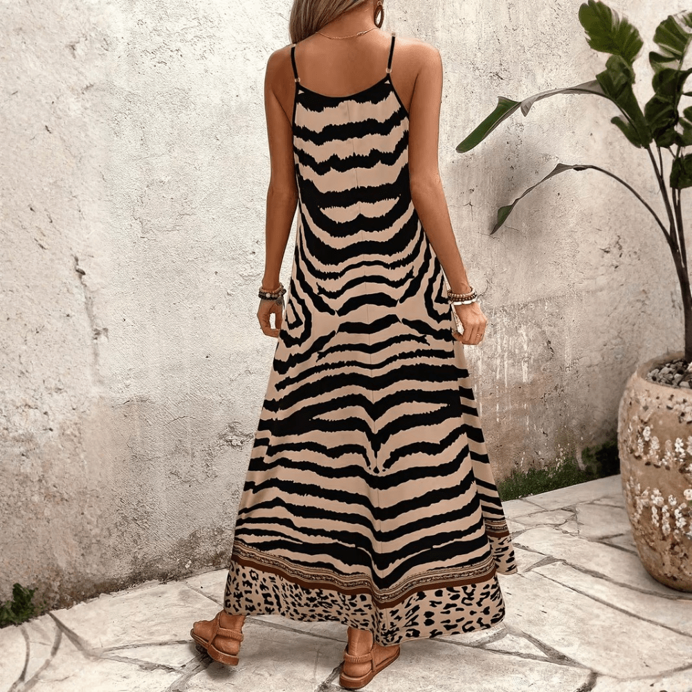 Leopard Slip Maxi Dress