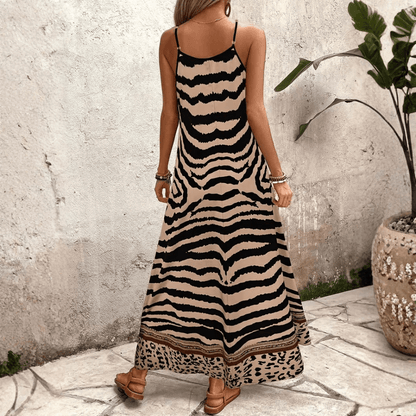 Leopard Slip Maxi Dress