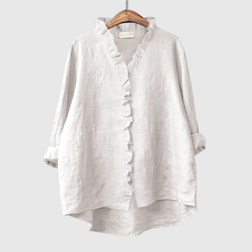 Elegant Ruffled Occasion Style Shirt