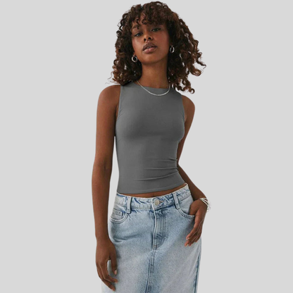 High Neck Everyday Crop Top