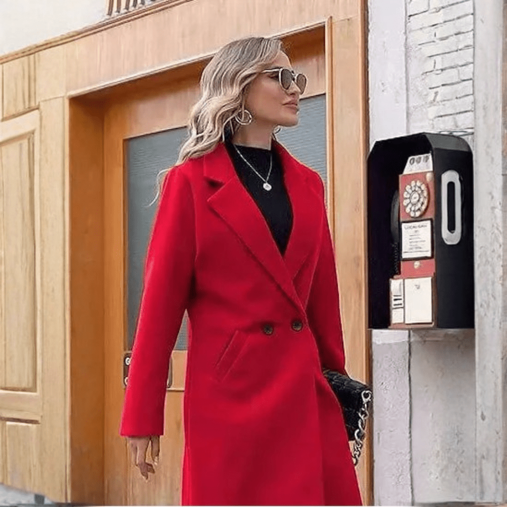 Sleek Wool Longline Coat