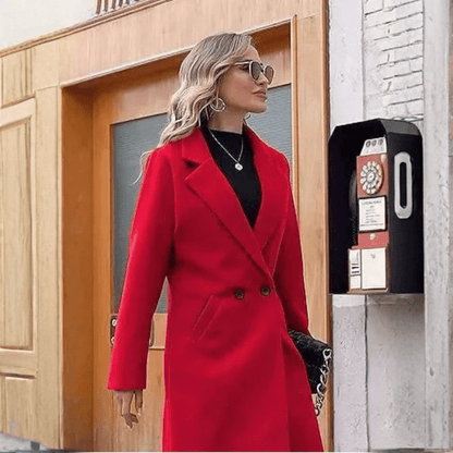 Sleek Wool Longline Coat