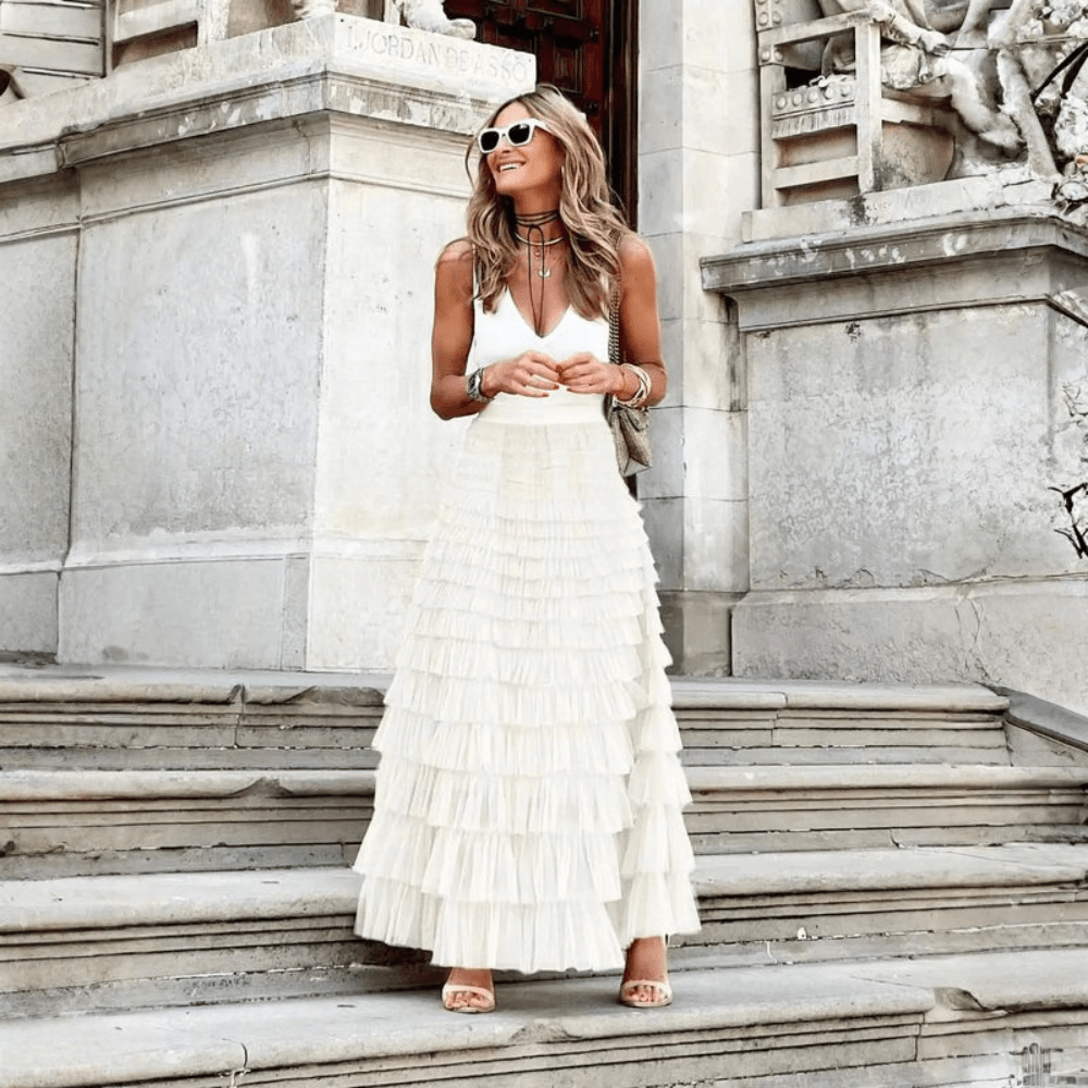 Dreamy Tulle Pleated Ballgown Skirt