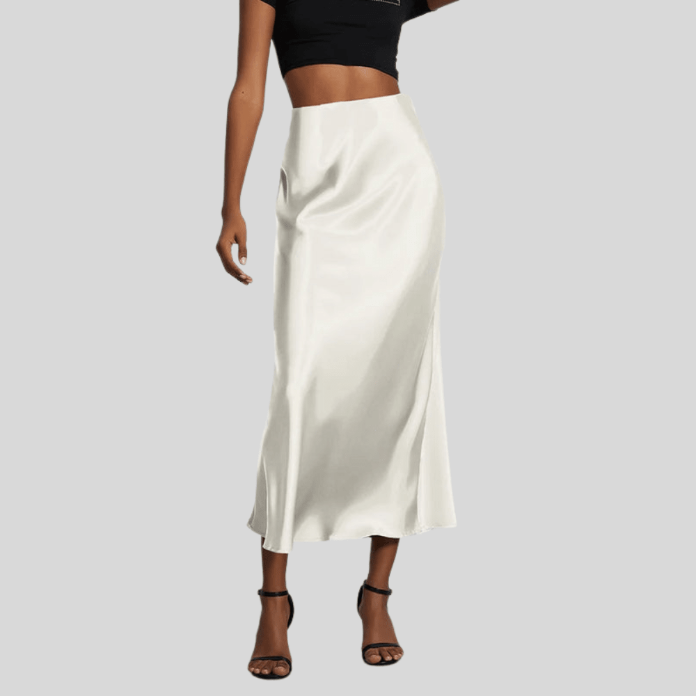 Silky Fishtail Maxi Skirt