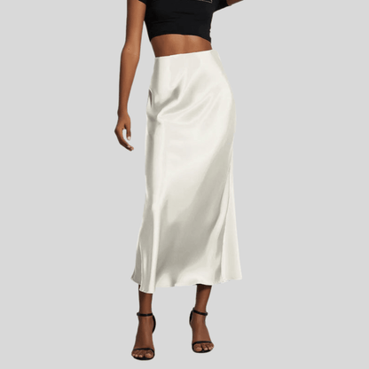 Silky Fishtail Maxi Skirt