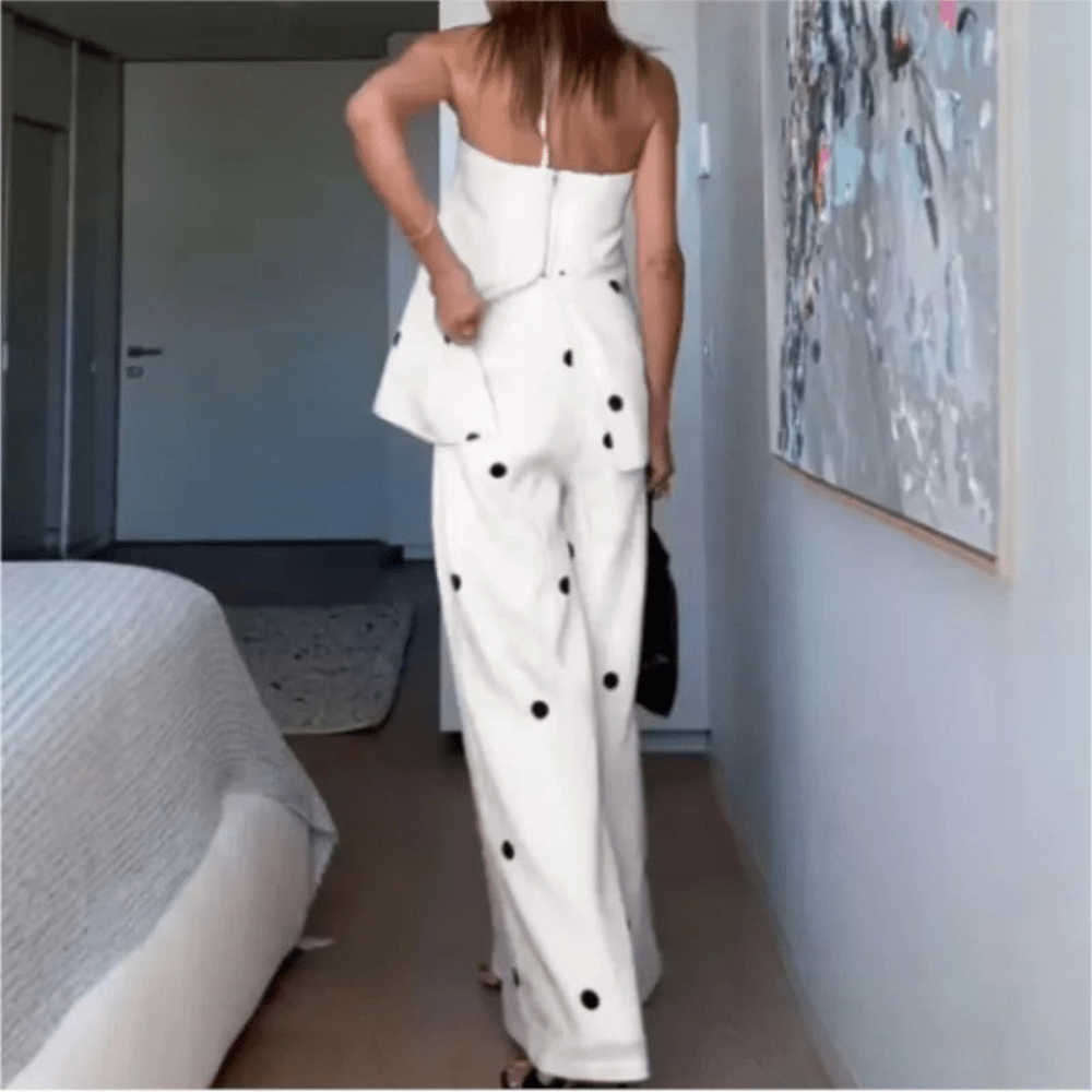 Playful Polka Dot Pants Set