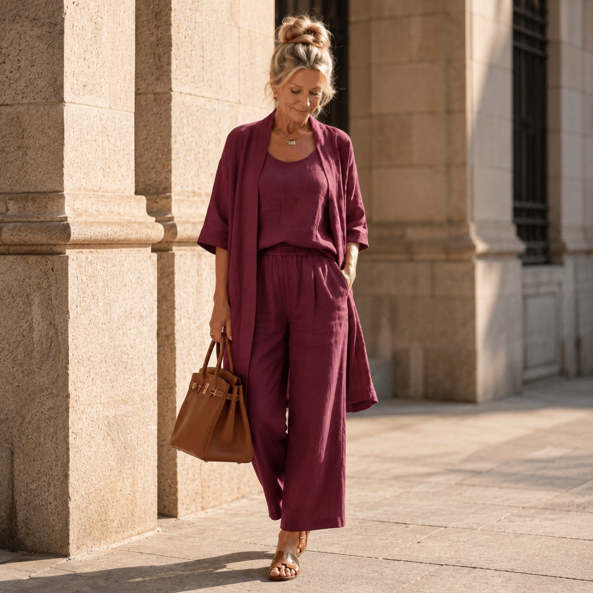 Three Piece Relaxed Pant Set