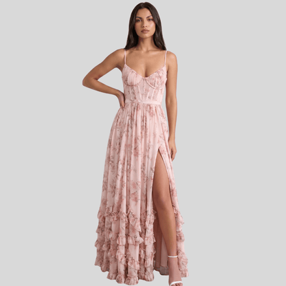 Elegant Flowing Maxi Occasion Dress