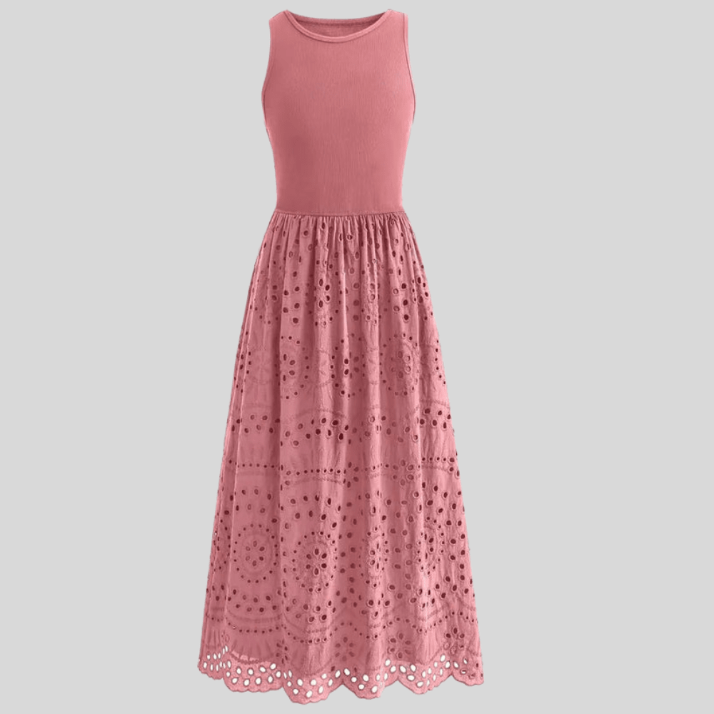 Delicate Lace Mesh Suspender Dress