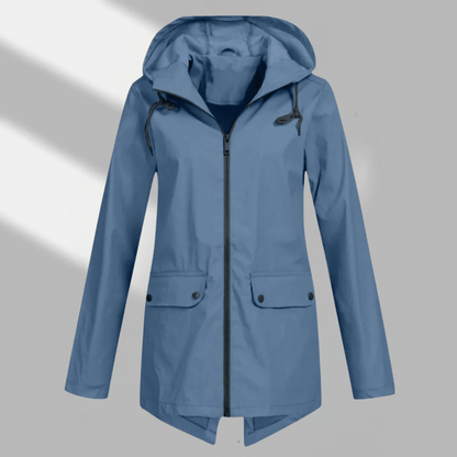Hooded Longline Zip Utility Coat