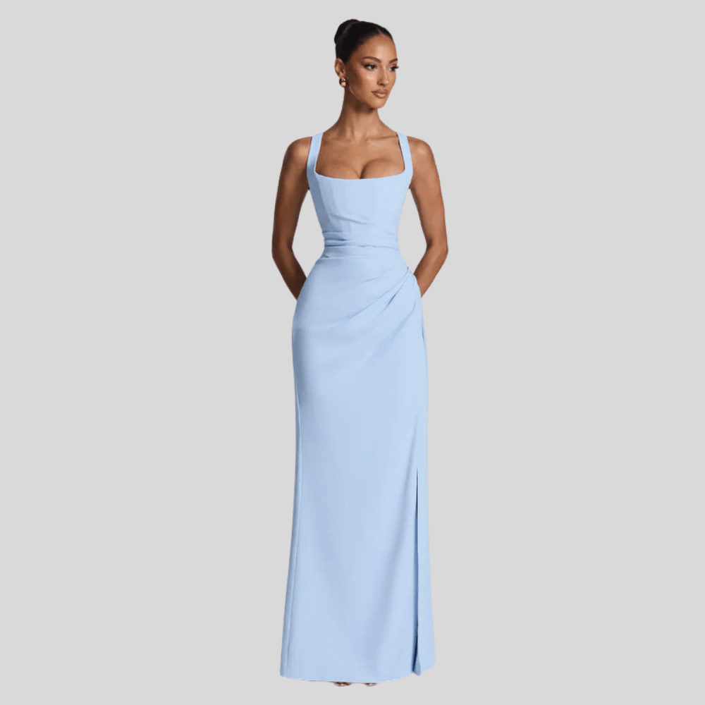 Elegant Flowing Maxi Evening Dress