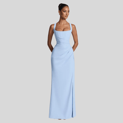 Elegant Flowing Maxi Evening Dress
