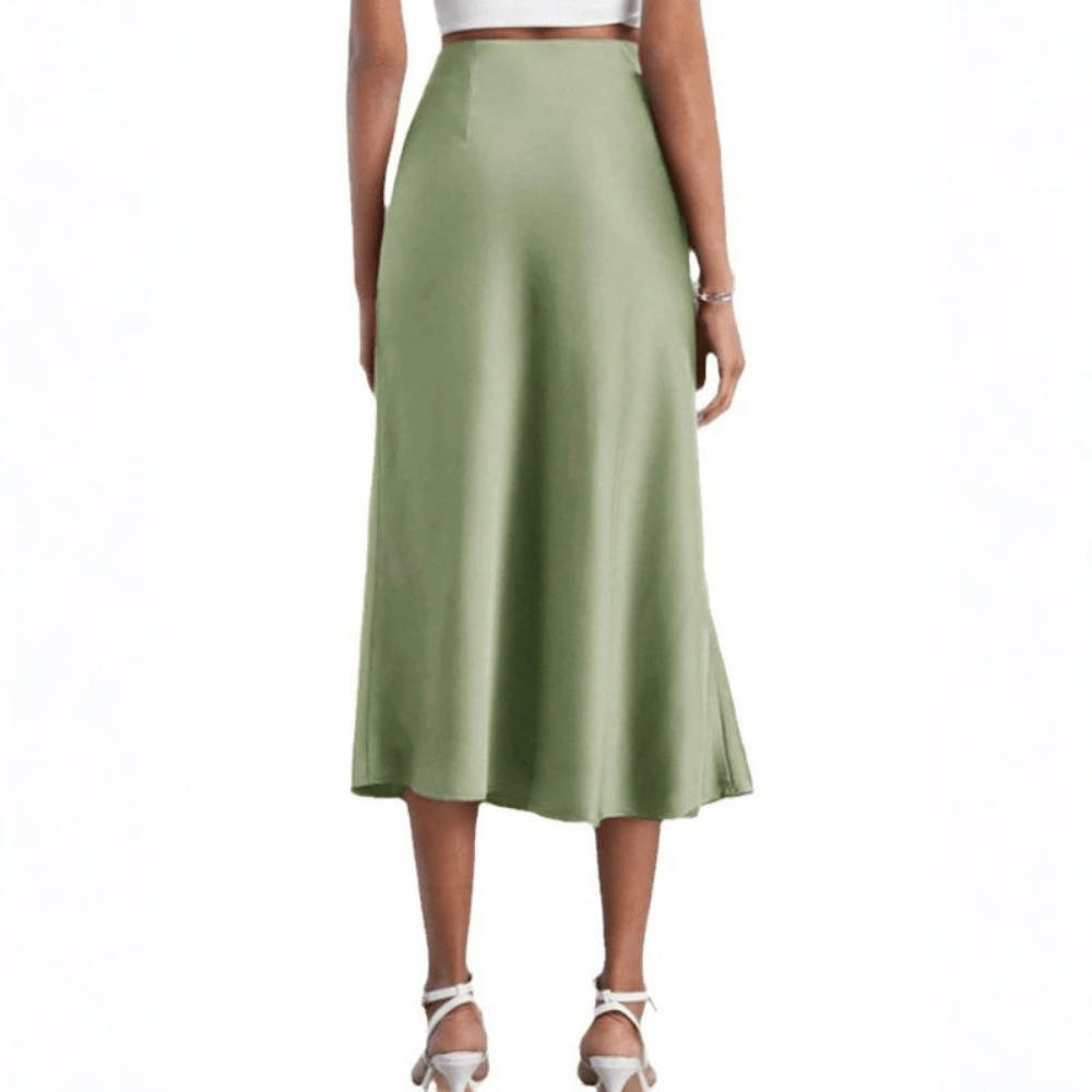 Eleganter Midirock mit Schlitz