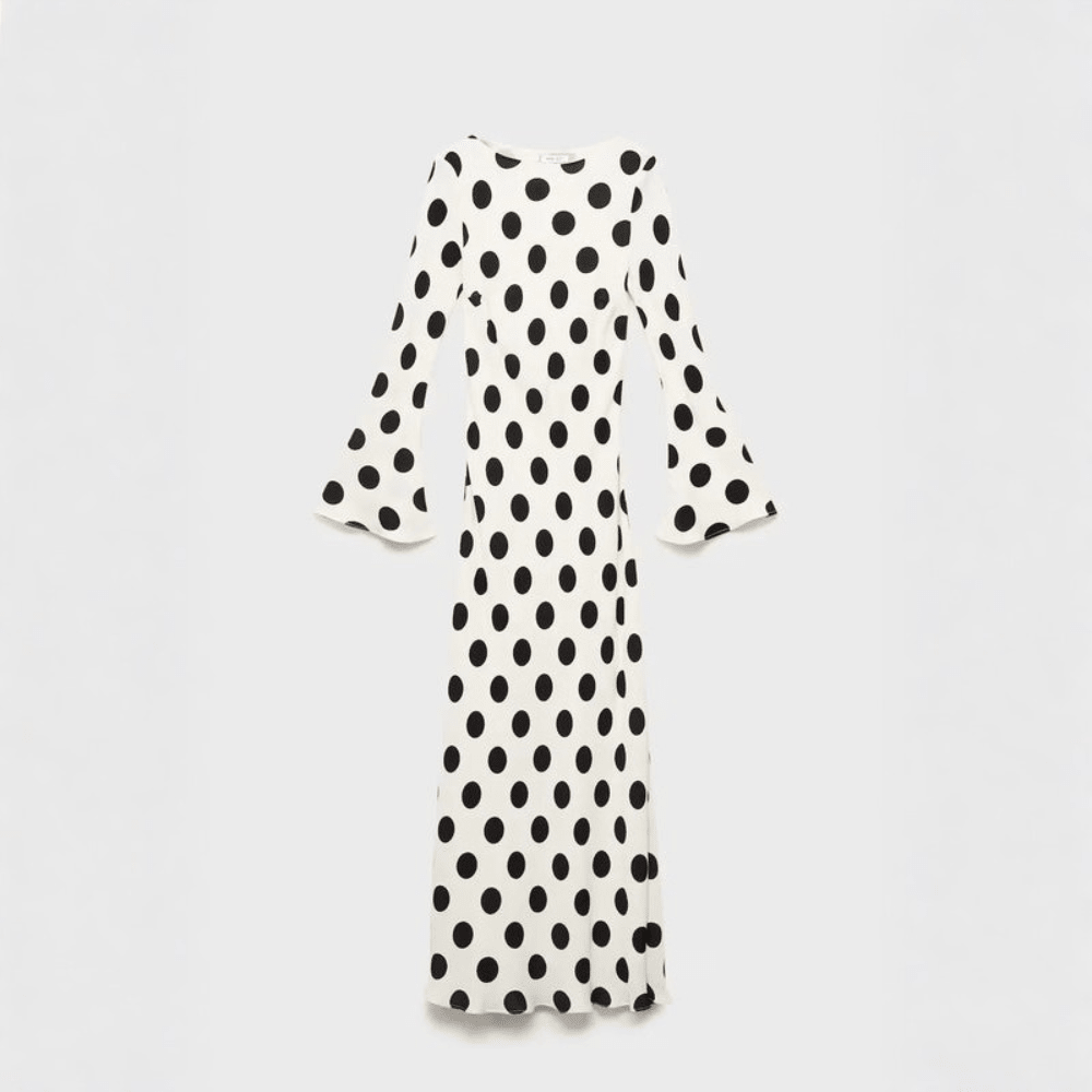 Playful Polka Dot Maxi Dress
