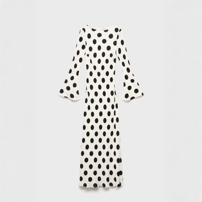 Playful Polka Dot Maxi Dress