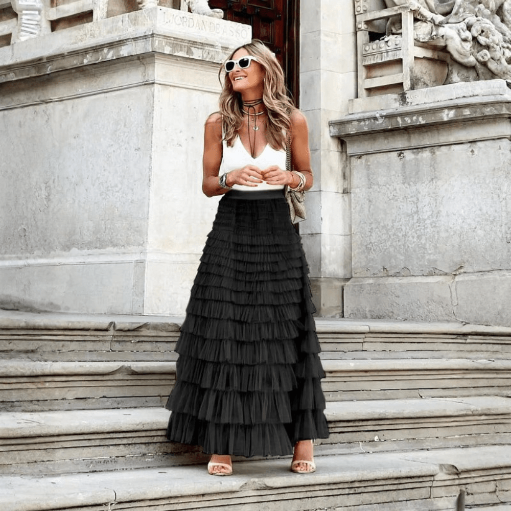 Dreamy Tulle Pleated Ballgown Skirt