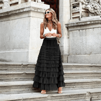Dreamy Tulle Pleated Ballgown Skirt