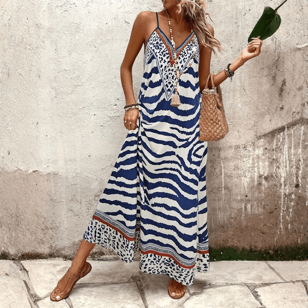 Leopard Slip Maxi Dress