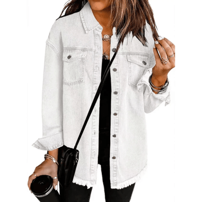 Relaxed Denim Button Down Shirt