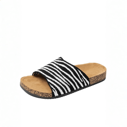 Animal Print Cork Sandals