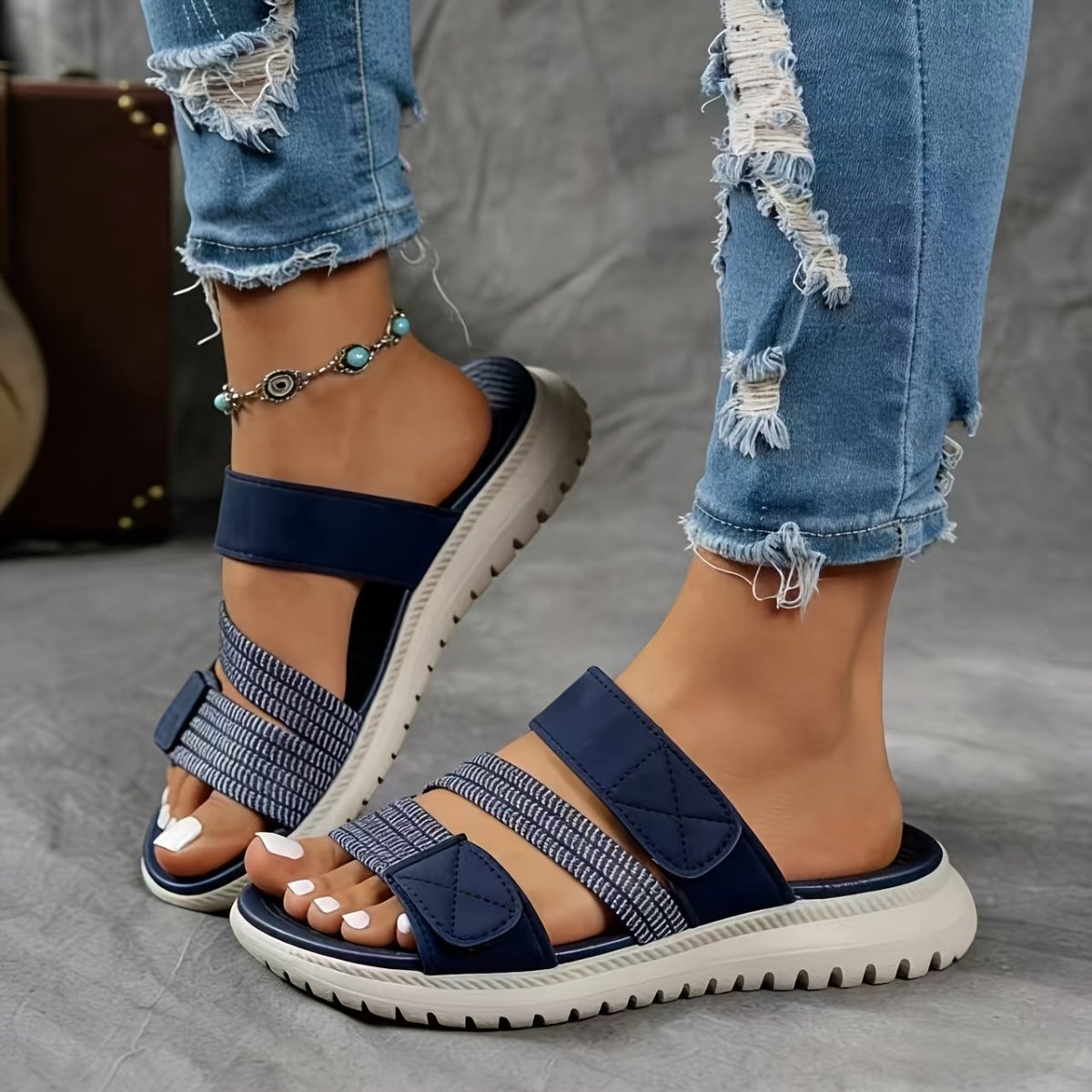 Elastic Strap Comfort Walking Sandals