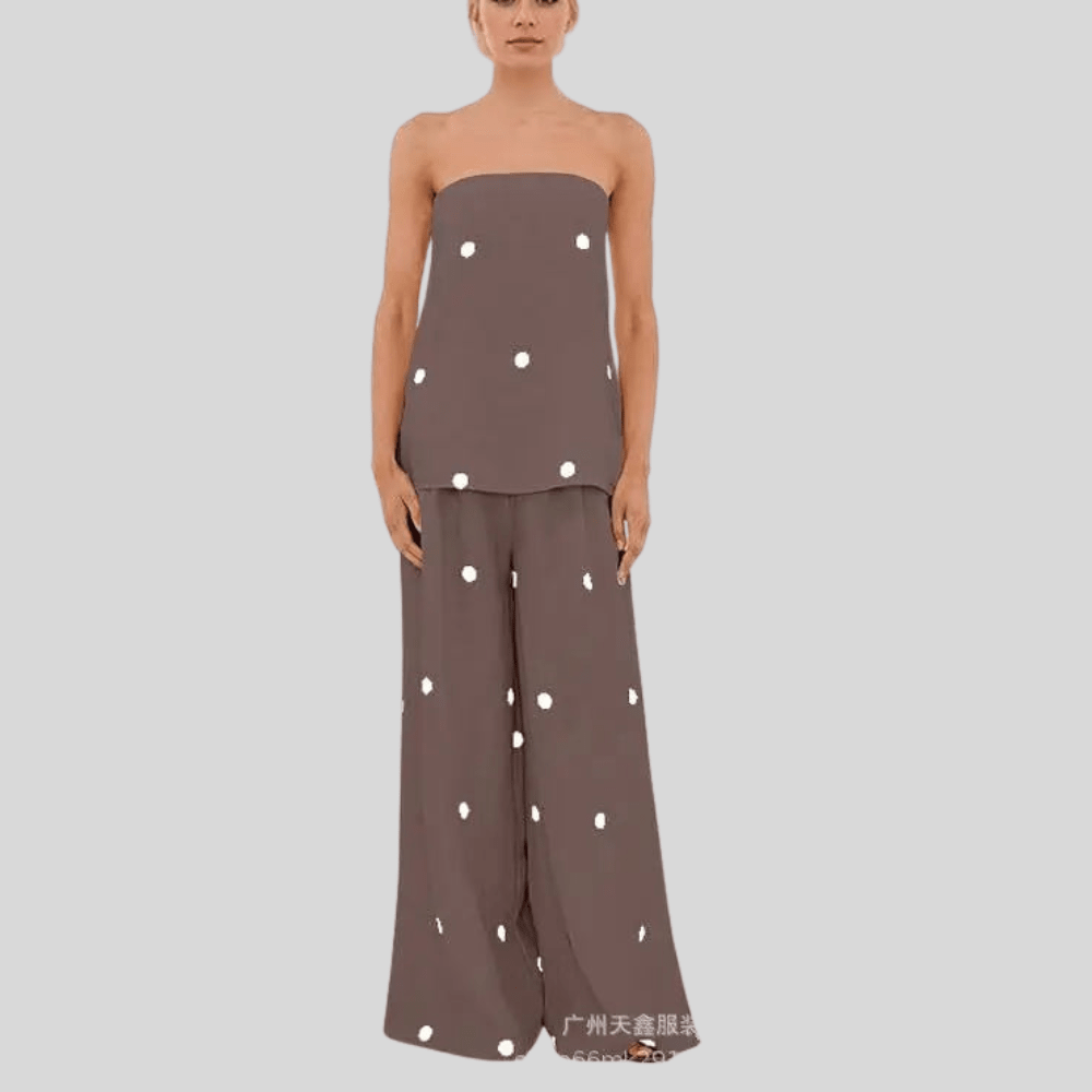 Playful Polka Dot Pants Set