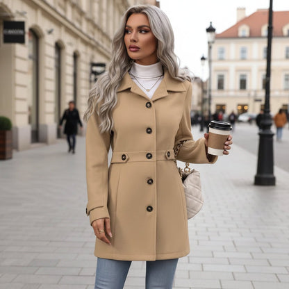 Parka con cinturón para otoño