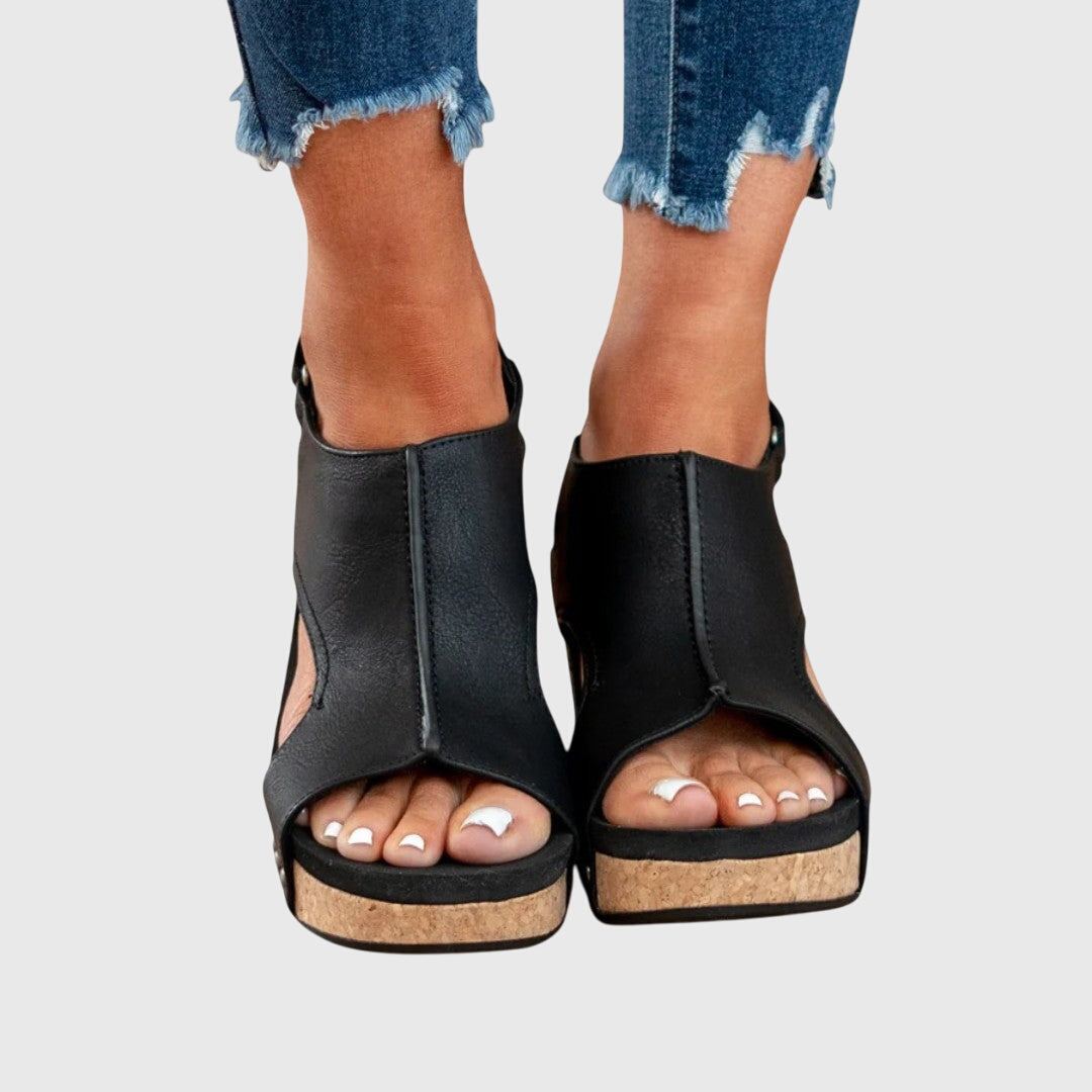 Orthopedic Wedge Buckle Sandals