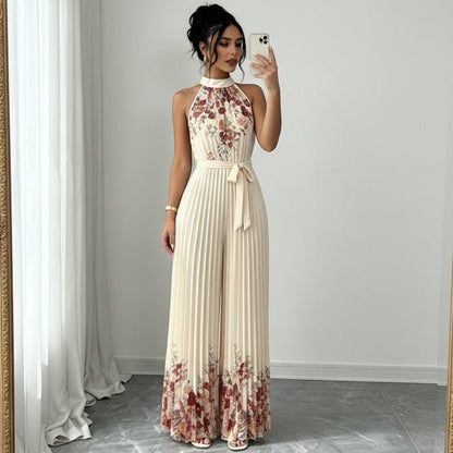 Beach Vacation Wide Leg Jumpsuits