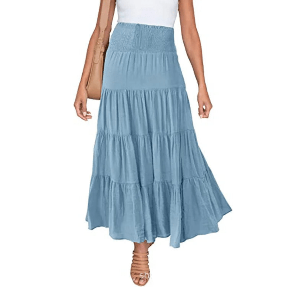 Pleated Midi Skirt
