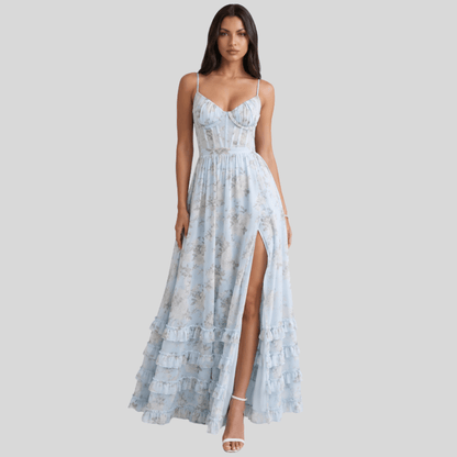 Elegant Flowing Maxi Occasion Dress