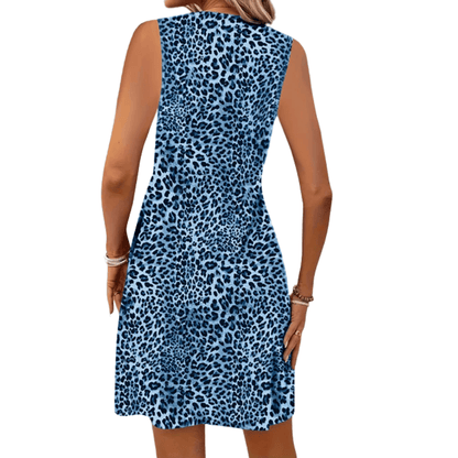Bold Leopard Print Dress Twist