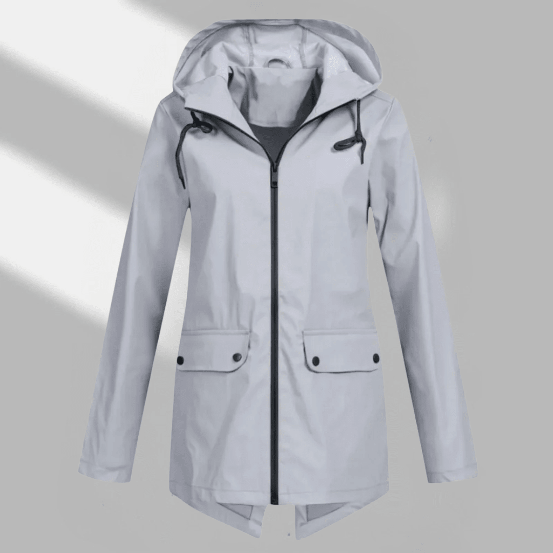 Hooded Longline Zip Utility Coat