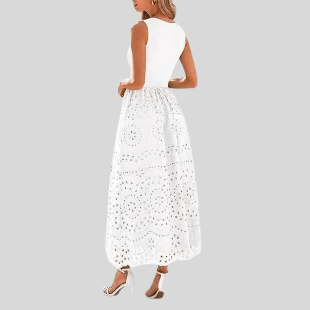 Delicate Lace Mesh Suspender Dress
